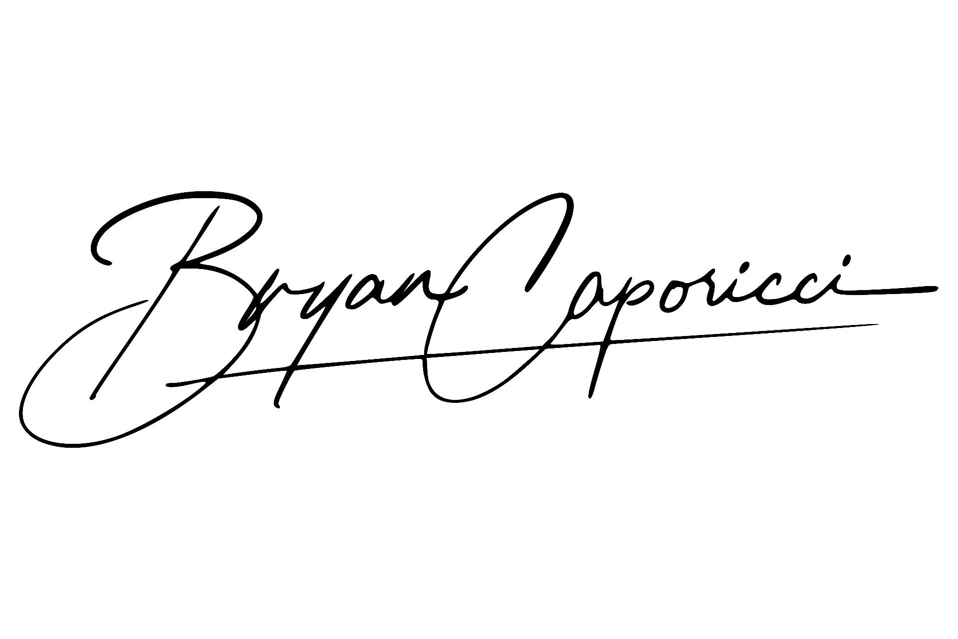 Bryan Caporici's signature - Founder of Daily Shift